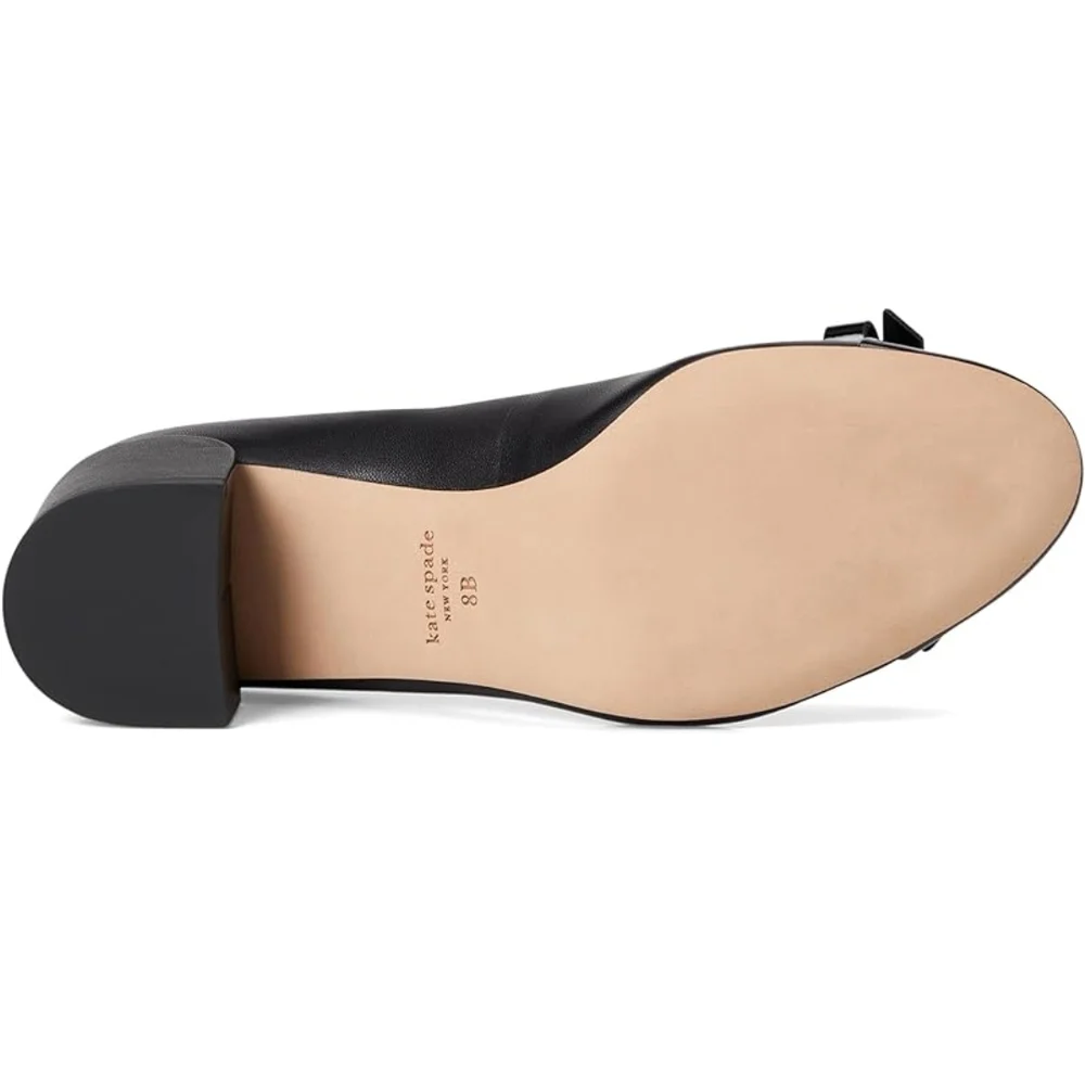 NEW Kate Spade Black Deco Bow Ballet Pumps - Picture 3 of 13